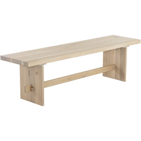 Linus Light Oak Bench